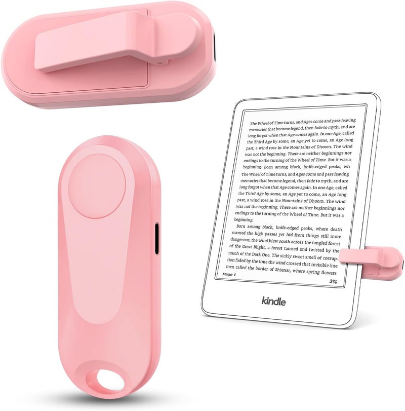 DATAFY Remote Control Page Turner for Kindle Paperwhite Oasis Kobo eReaders, Camera Camcorder Remote Controls, Page Turner Clicker for ipad Tablets Reading Novels with Wrist Strap Storage Bag - Image 1